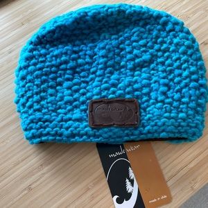 New Maule Wear Wool Beanie Hat Teal